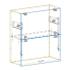 Lift Up Double Door Cabinet AutoCad Drawing
